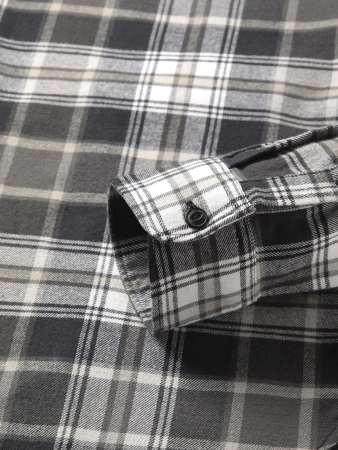 THE BEAR HOUSE Tartan Checked Slim Fit Flannel Pure Cotton Casual Shirt