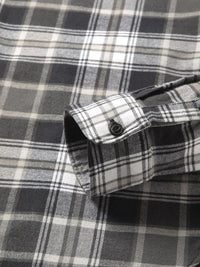 THE BEAR HOUSE Tartan Checked Slim Fit Flannel Pure Cotton Casual Shirt