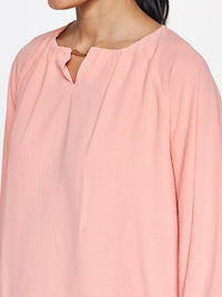 AND Round Neck Puff Sleeve Top And Palazzo
