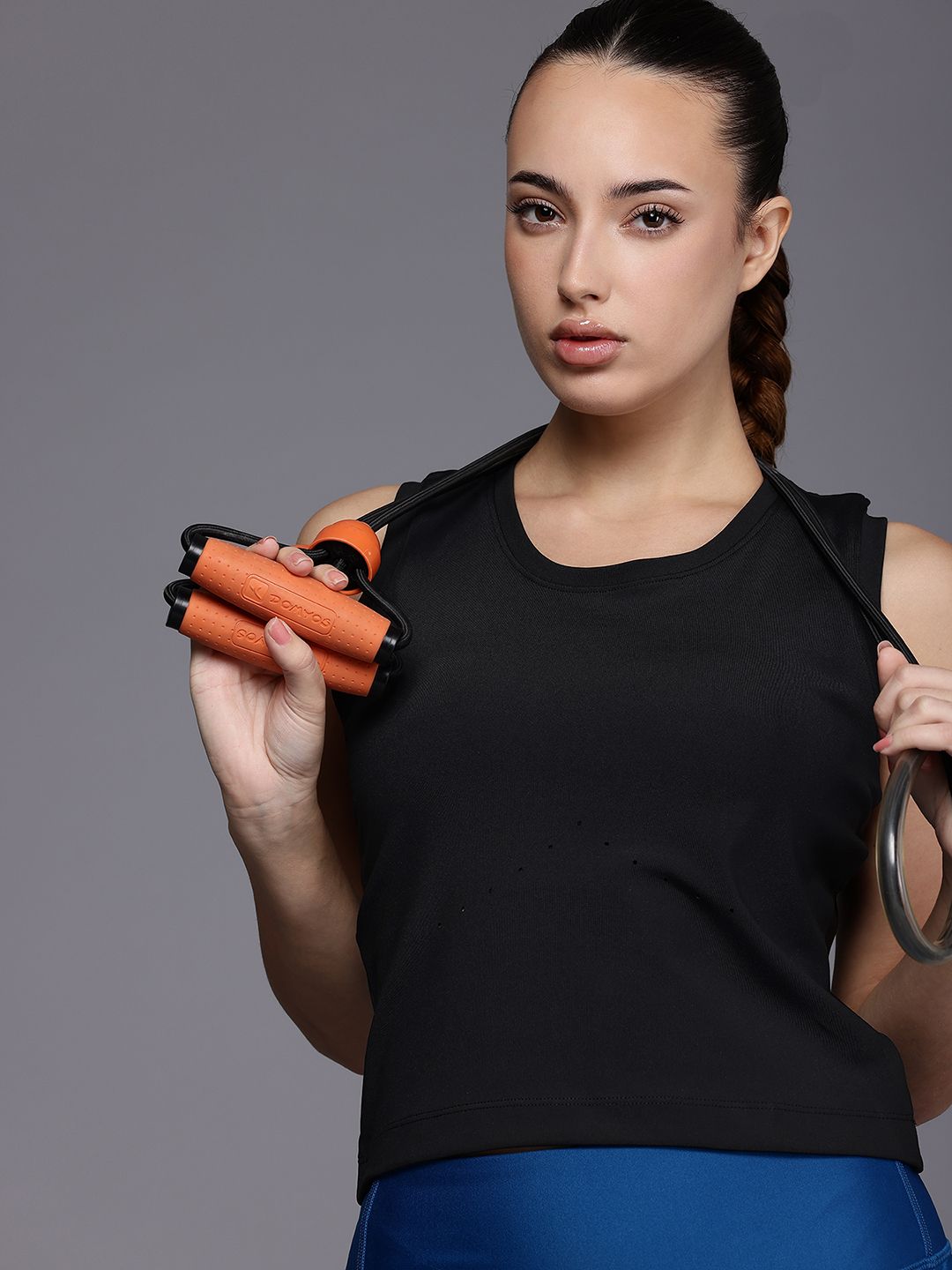 HRX by Hrithik Roshan Performancebonded Sleeveless Rapid-Dry Training T-shirt