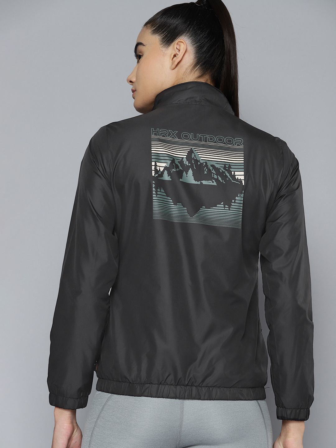 HRX by Hrithik Roshan Printed Rapid-Dry Outdoor Jacket