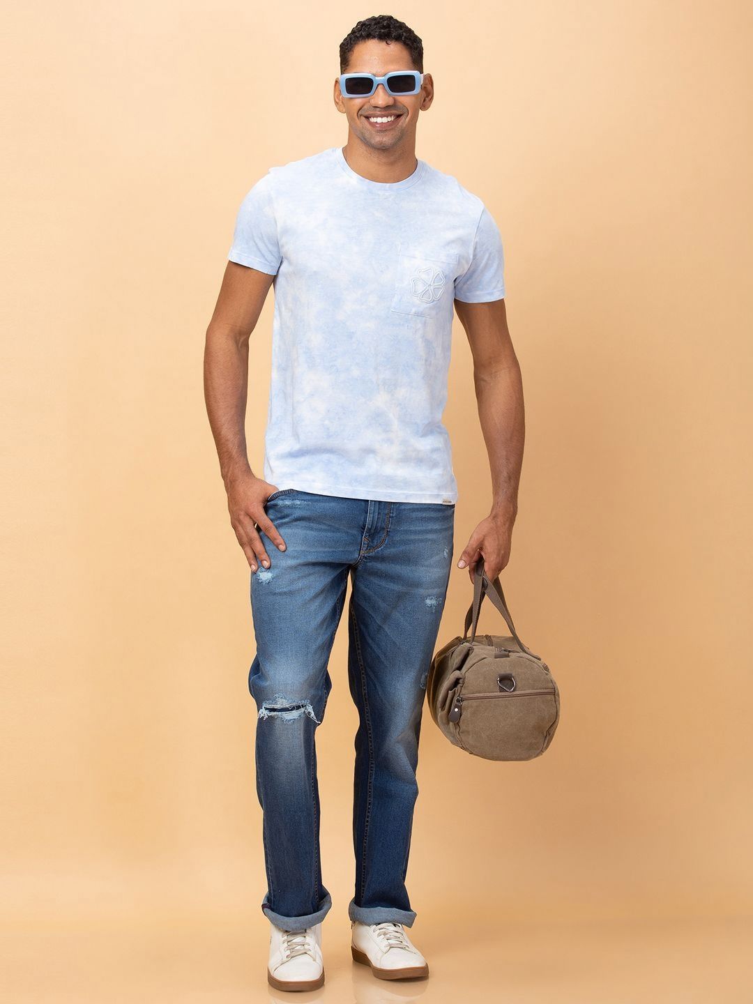 Being Human Men Dyed Pockets T-shirt