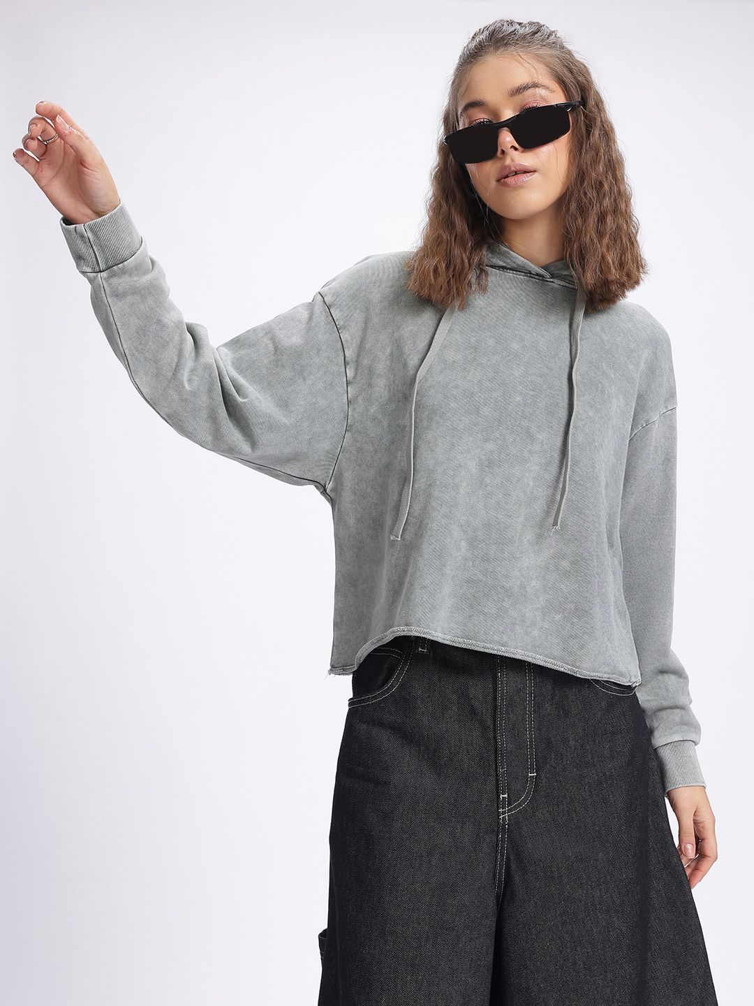 DressBerry Rugged Dyed Hooded Sweatshirt