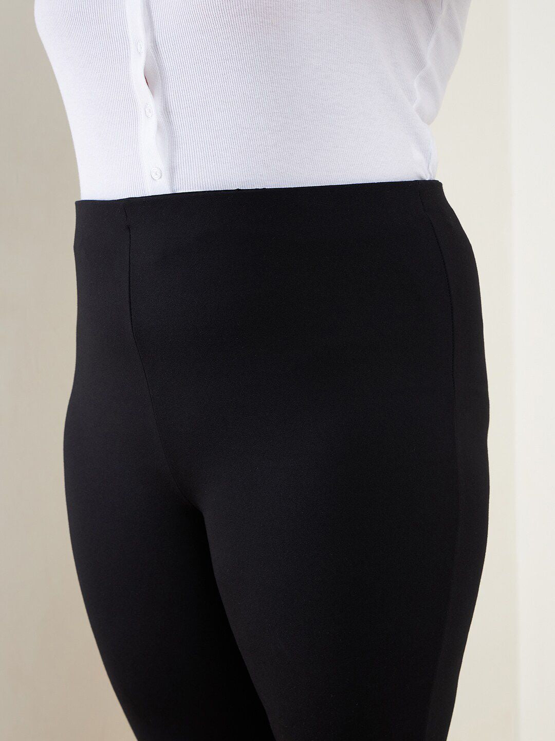 SASSAFRAS Curve Women High-Rise Bootcut Trousers