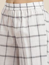 Vishudh Women Off-White Printed Kurta with Palazzos
