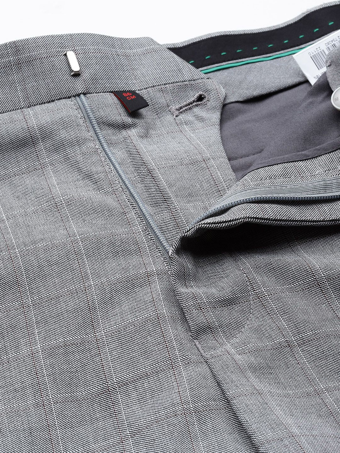 Raymond Checked Contemporary Fit Notched Lapel 3-Piece Suit