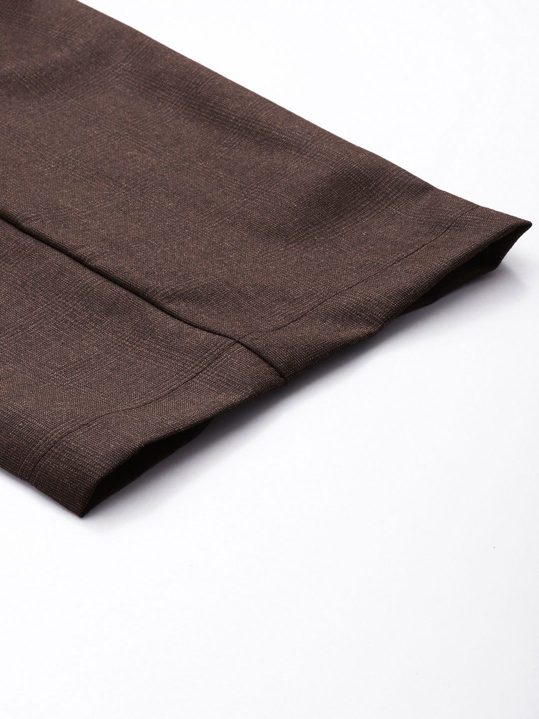 The Indian Garage Co. X Luxe Men Relaxed Straight Fit Textured Pleated Formal Trousers
