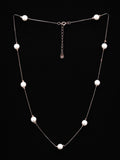 PRIONI Kalung Manik Perak 925 Sterling Bersalut Emas Mawar