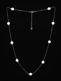PRIONI Kalung Manik Perak 925 Sterling Bersalut Emas Mawar