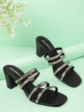 DressBerry Women Block Heel Sandals