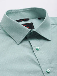 Raymond Pure Cotton Self Design Slim Fit Textured Formal Shirt