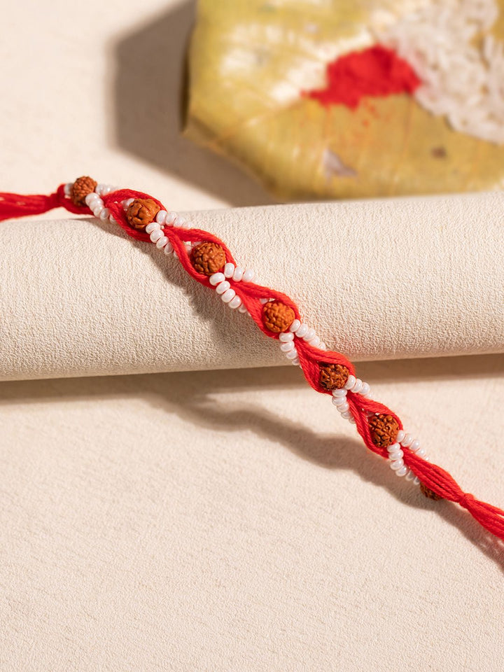 Voylla Spiritual Sacred Rudraksha Beaded Thread Rakhi