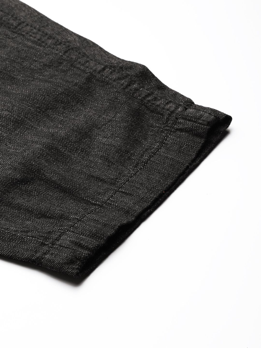 all about you Women Charcoal Grey Pure Cotton Tapered Fit High-Rise Jeans