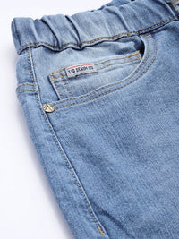 The Indian Garage Co Men Blue Denim Joggers