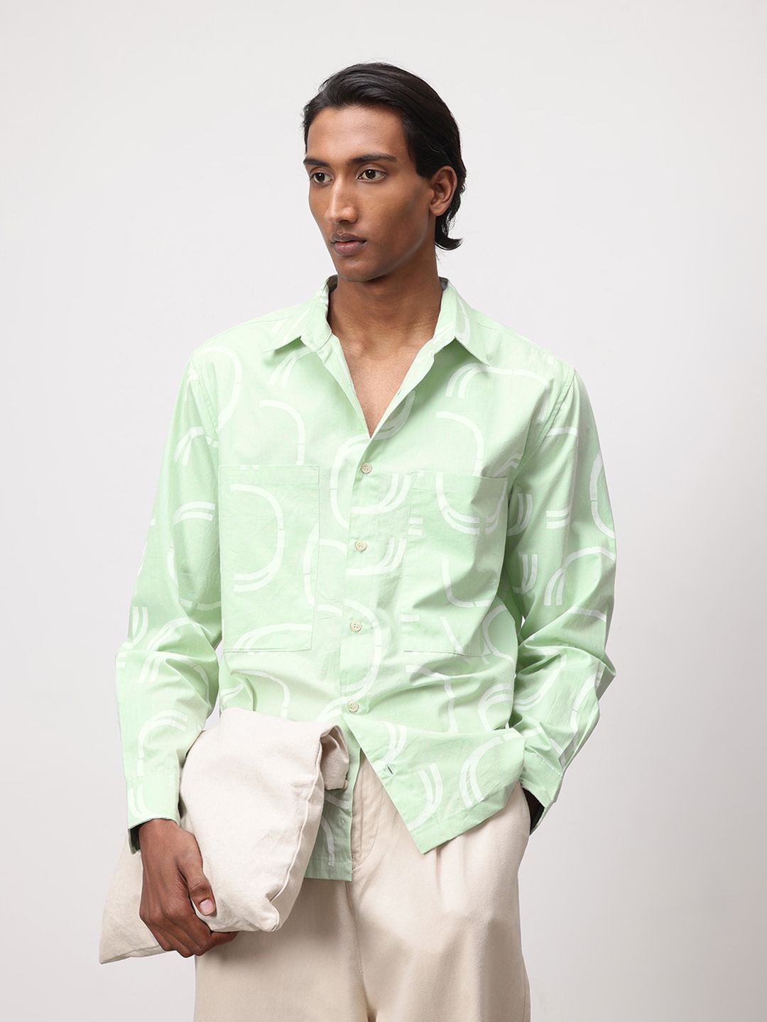 ether Abstract Printed Casual Shirt