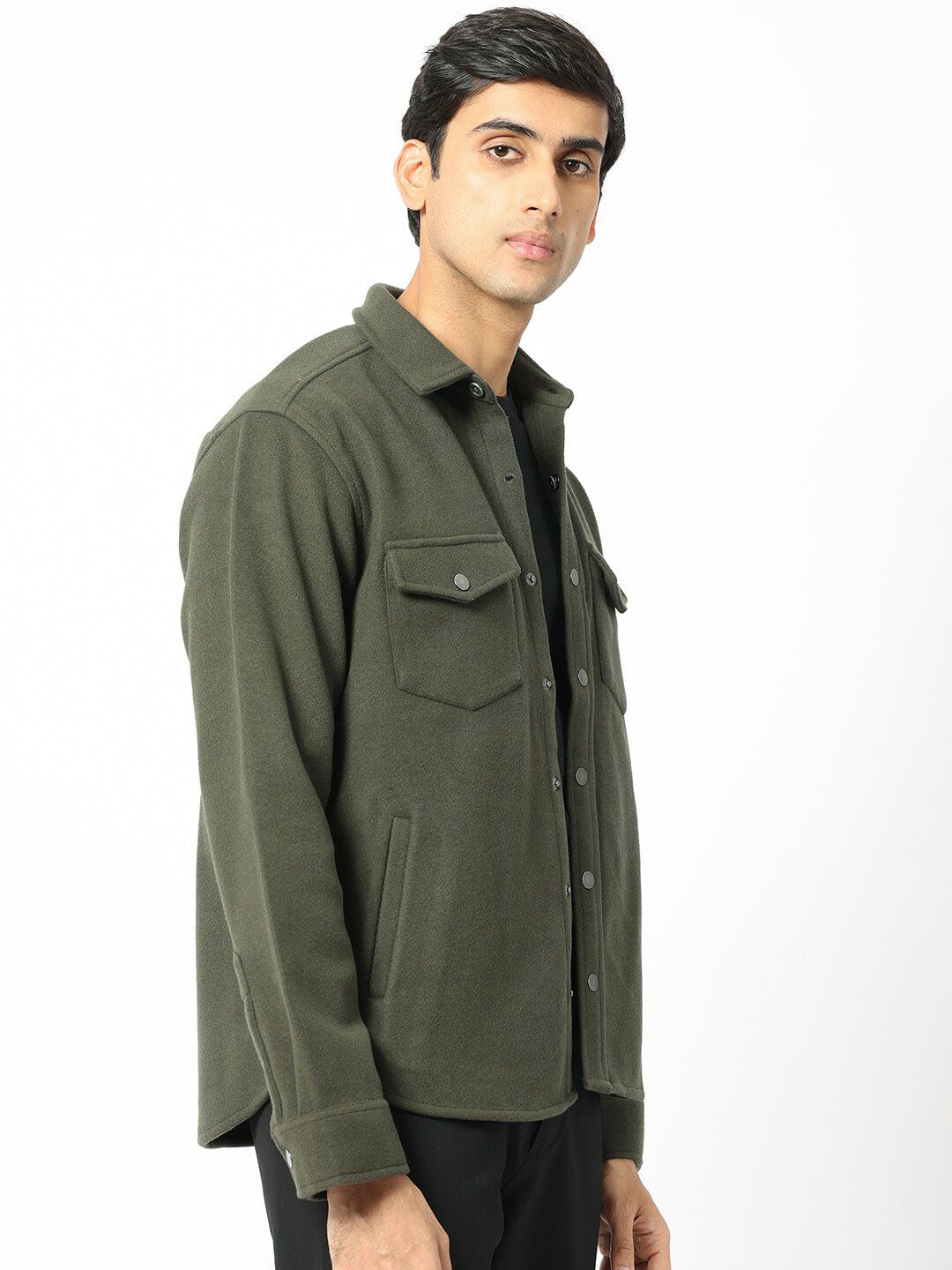 RARE RABBIT Men Cason Tailored Fit Spread Collar Jacket