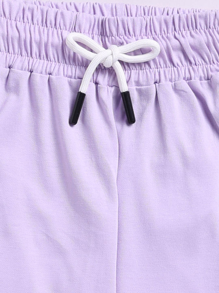 Happy Faces Girls Conversational Print Pure Cotton Clothing Set