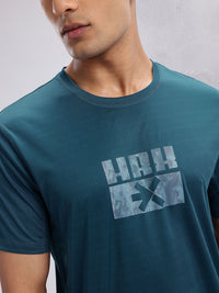 HRX by Hrithik Roshan Brand Logo Printed Rapid Dry Training Tshirt