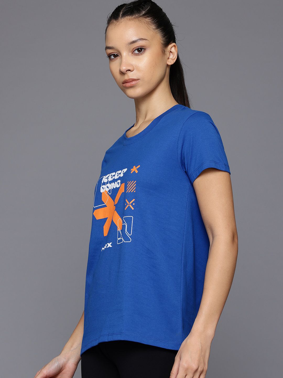 HRX by Hrithik Roshan Brand Logo Print T-shirt