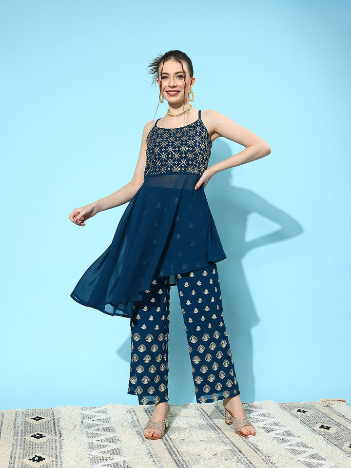 Libas Embellished Georgette Ethnic Co-Ords