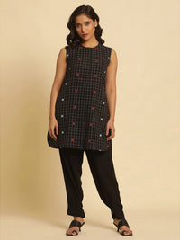 W Floral Embroidered Pure Cotton Tunic