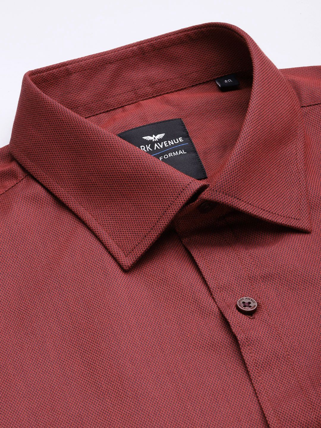 Park Avenue Self Design Slim Fit Textured Formal Shirt