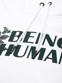 Being Human Brand Logo Printed Hooded Pure Cotton Sweatshirt