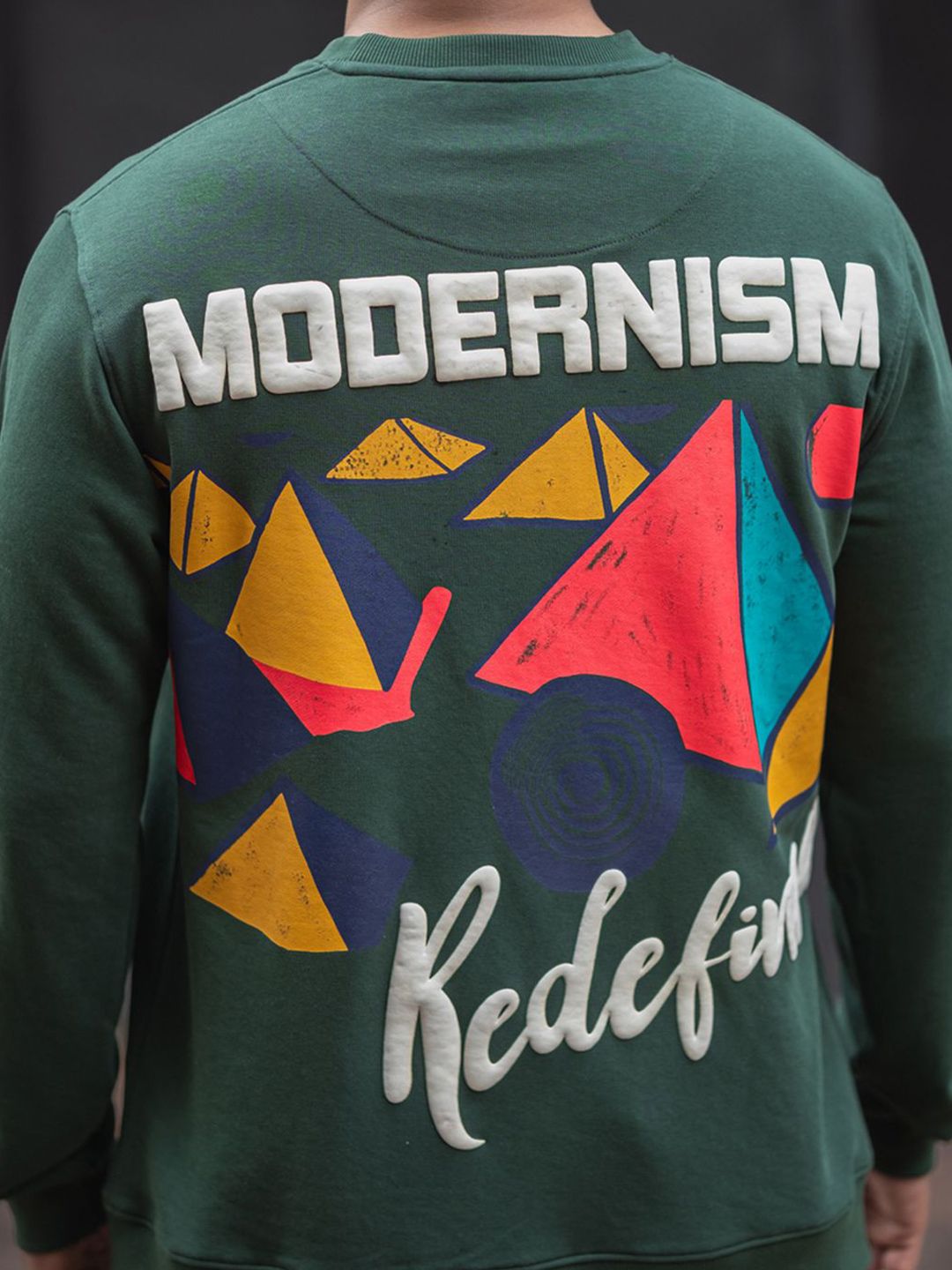 Powerlook Men Graphic Printed Round Neck Sweatshirt