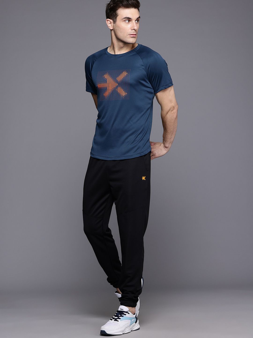 HRX by Hrithik Roshan Men Brand Logo Printed Rapid-Dry Training T-shirt
