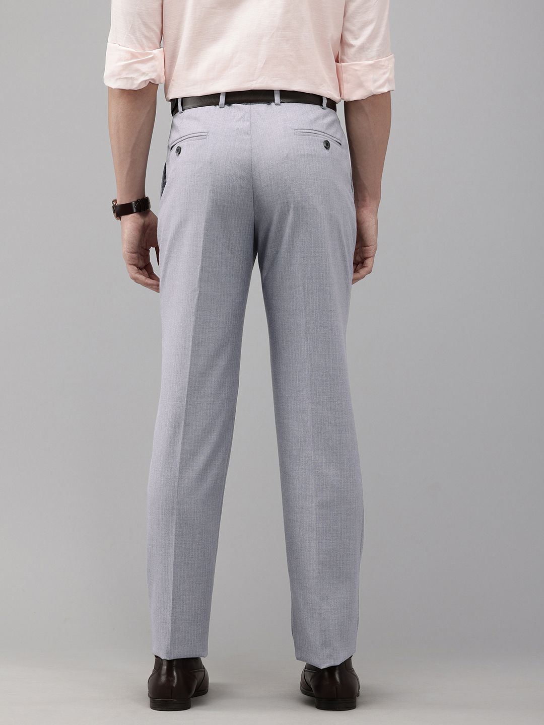 Park Avenue Men Striped Formal Trousers