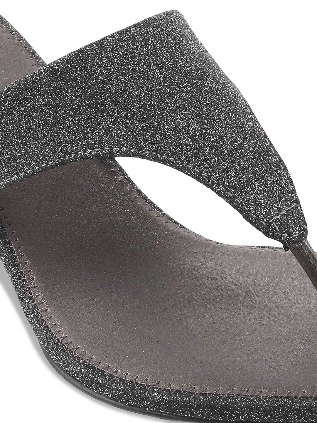 Mochi Women Grey Embellished Wedges
