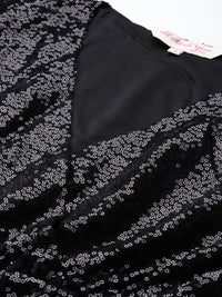 all about you Embellished Wrap Style Empire Dress