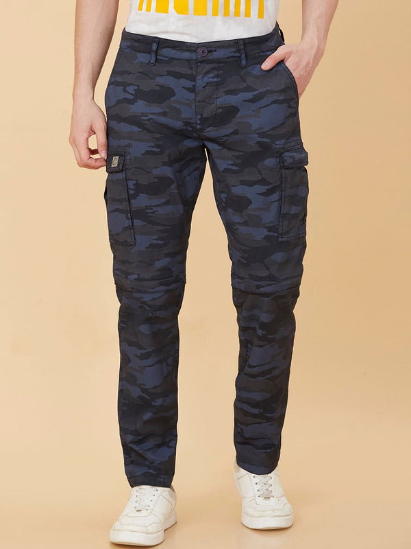 Being Human Men Camouflage Printed Slim Fit Cargos