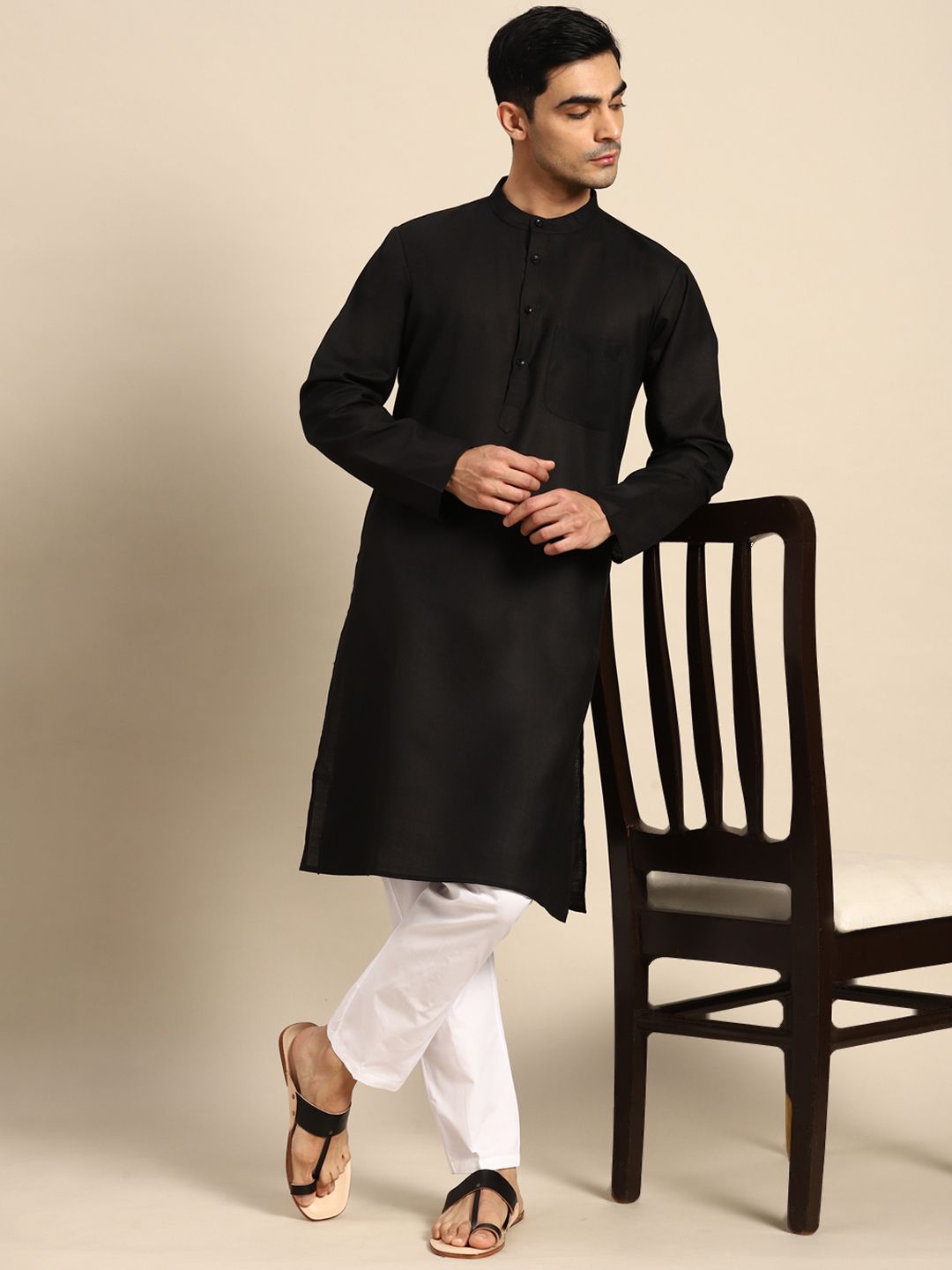 Anouk Men Pure Cotton Kurta With Pyjamas