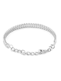 Zaveri Pearls Women Pack of 2 Rose Gold Toned & Silver-Toned Studded Wraparound Bracelet