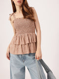 DressBerry Layers Of Wild Beauty Smocked A-Line Top