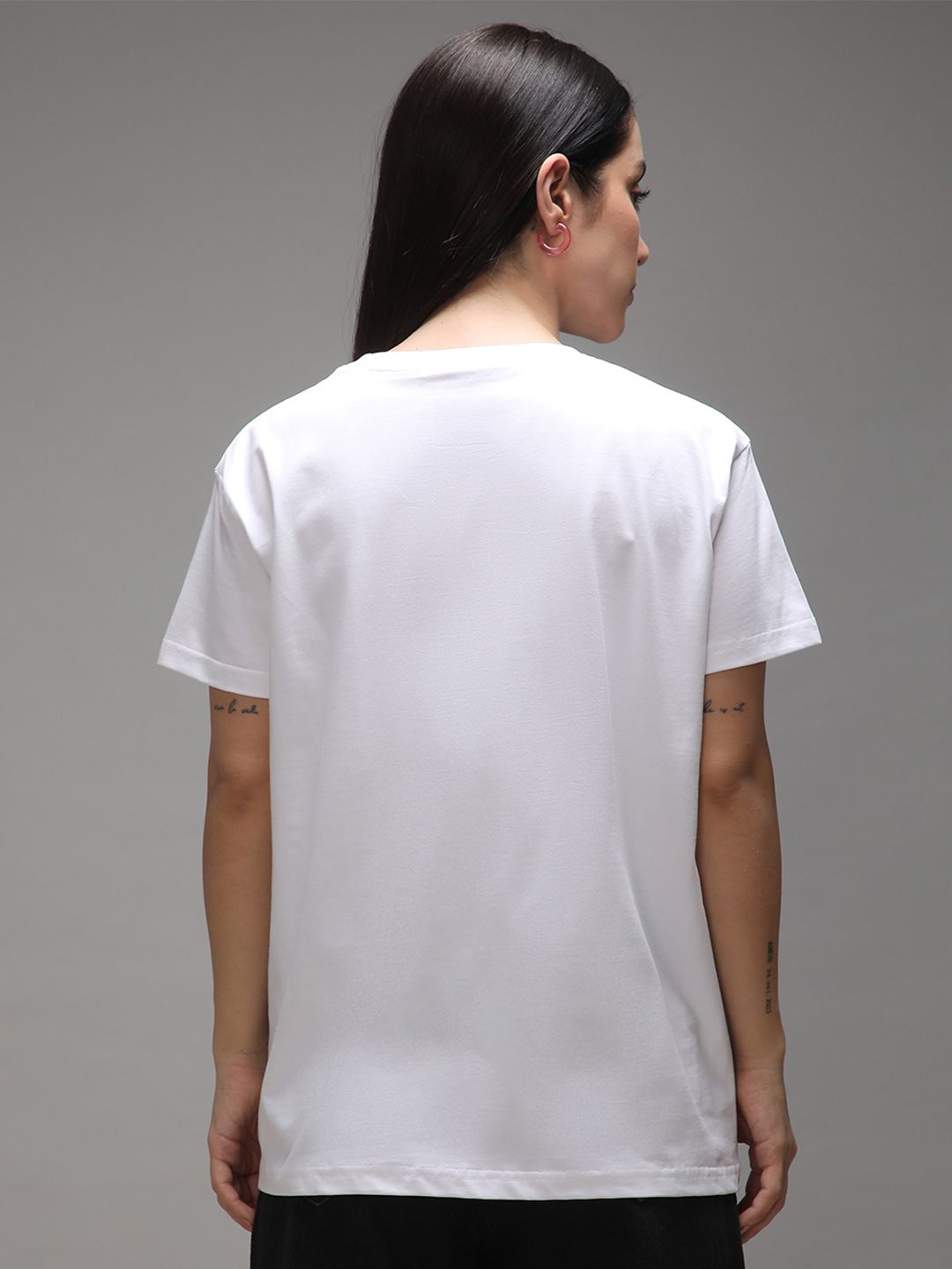 DILLINGER Women Boxy Regular Puff Printed Tshirt