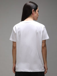 DILLINGER Women Boxy Regular Puff Printed Tshirt