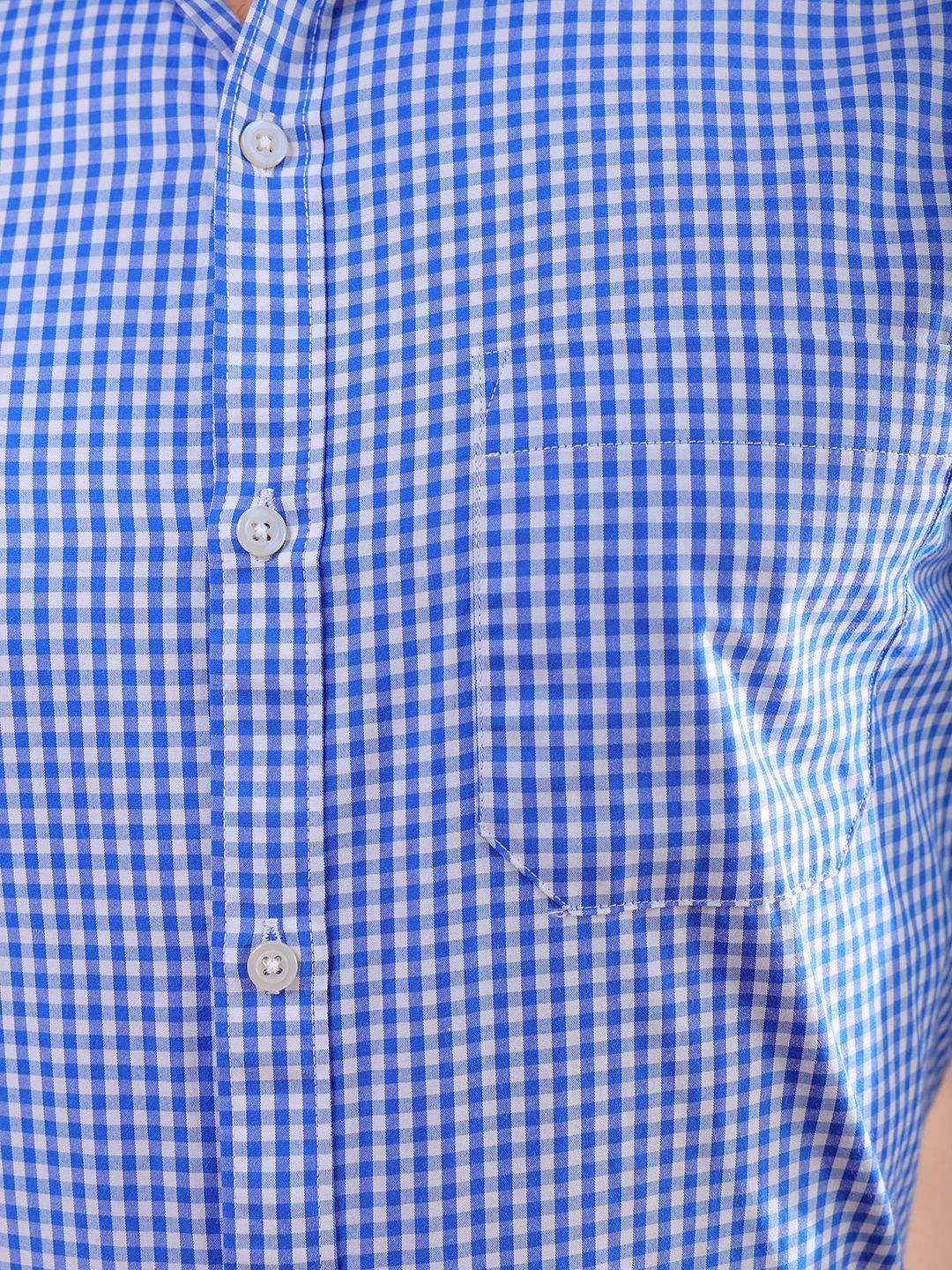 The Indian Garage Co. X Luxe Men Slim Fit Micro Checks  Formal Shirt