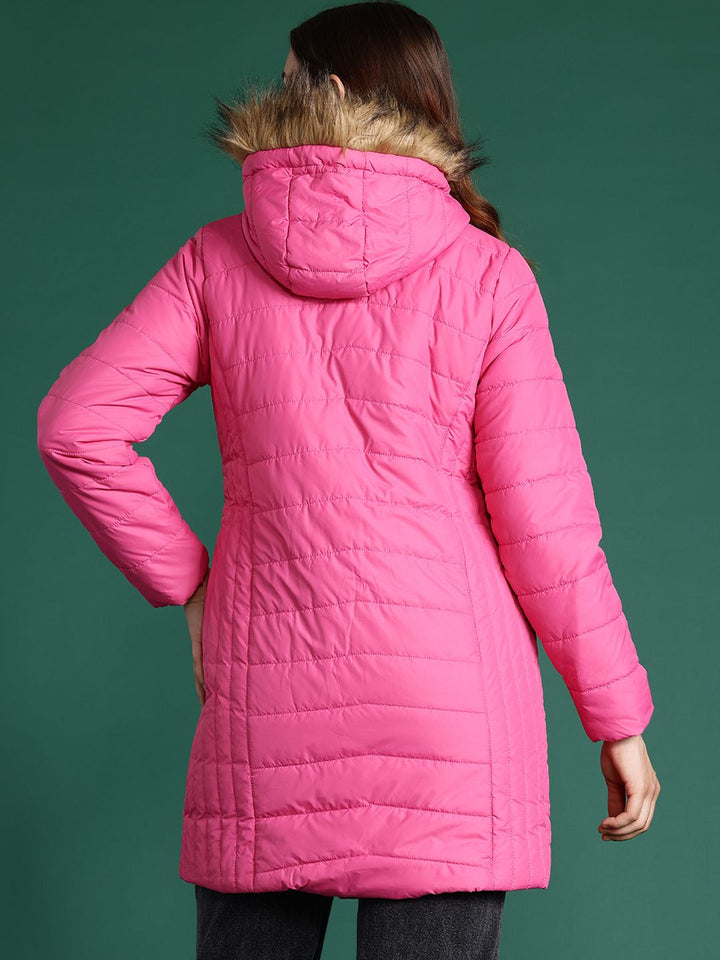 DressBerry Hooded Longline Padded Jacket