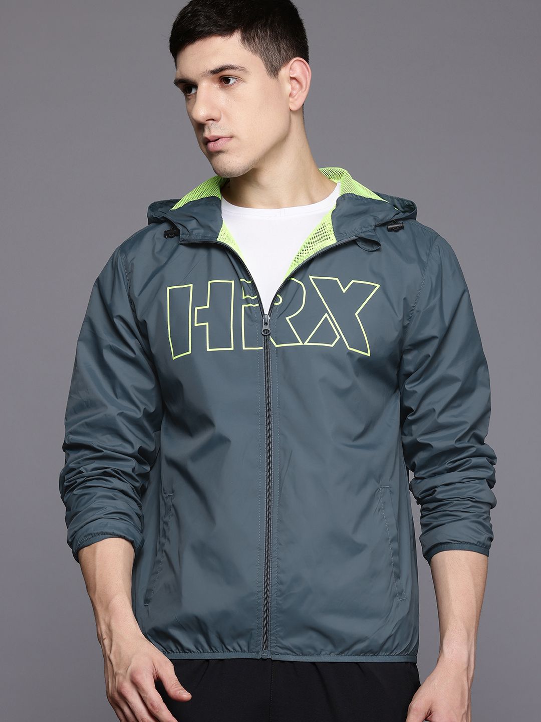 HRX by Hrithik Roshan Printed Rapid-Dry Training Tailored Jacket