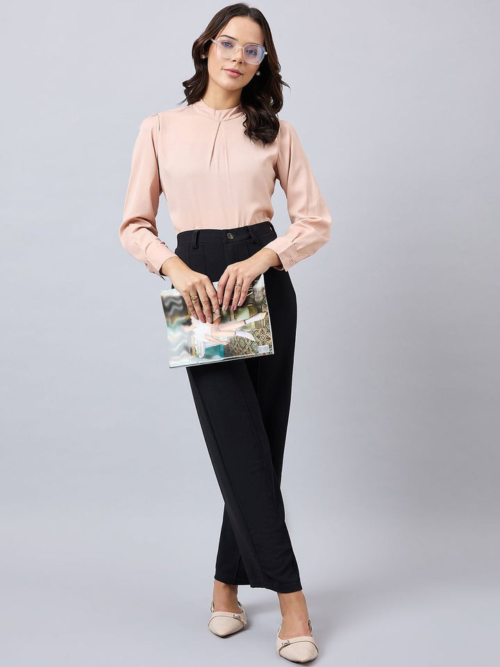 Style Quotient Mandarin Collar Top