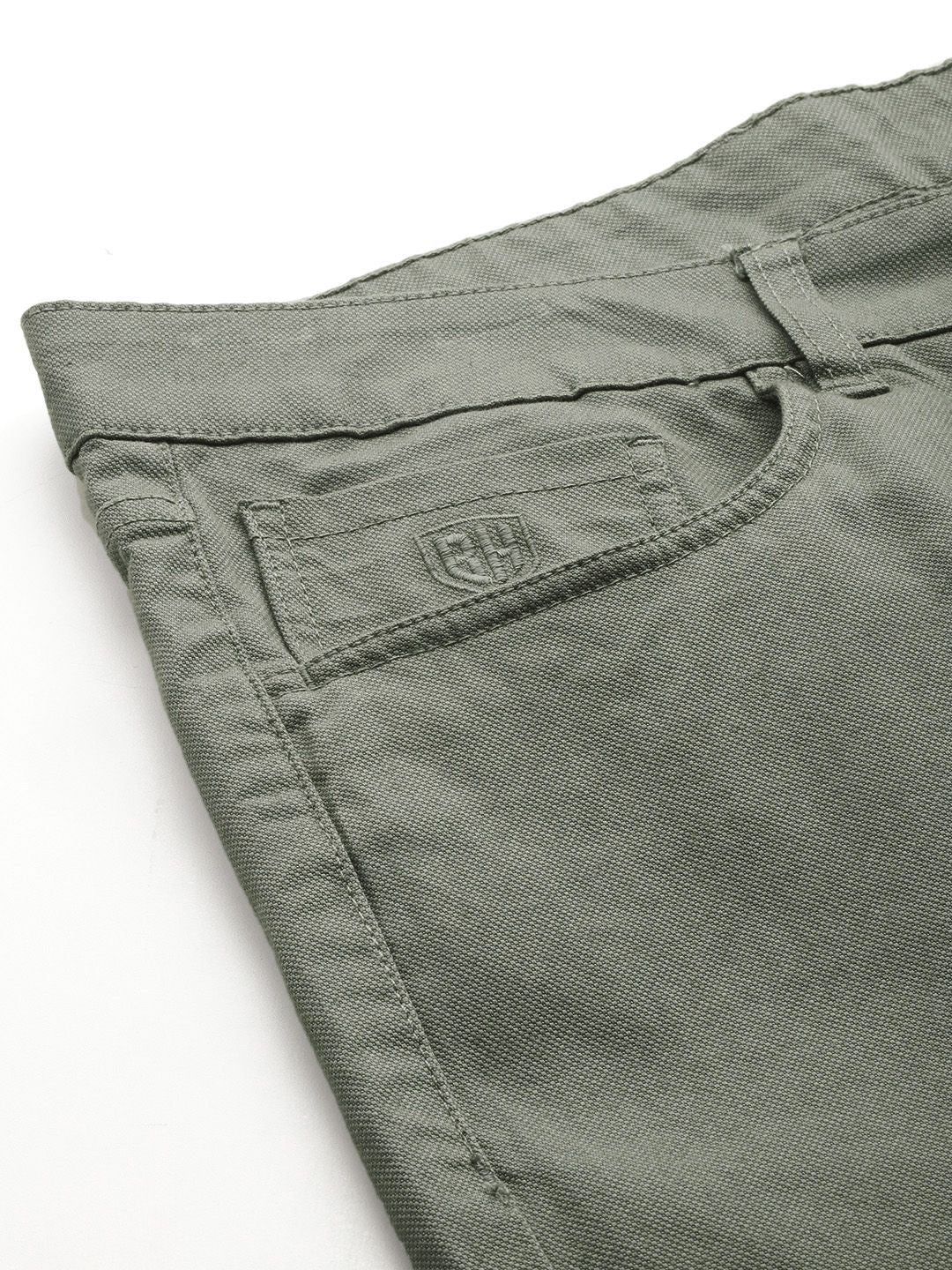 Being Human Men Textured Comfort Chinos Trousers