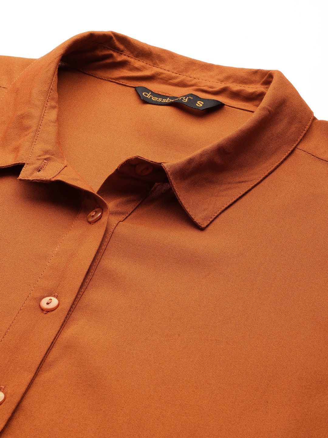 DressBerry Puff Sleeves Casual Shirt