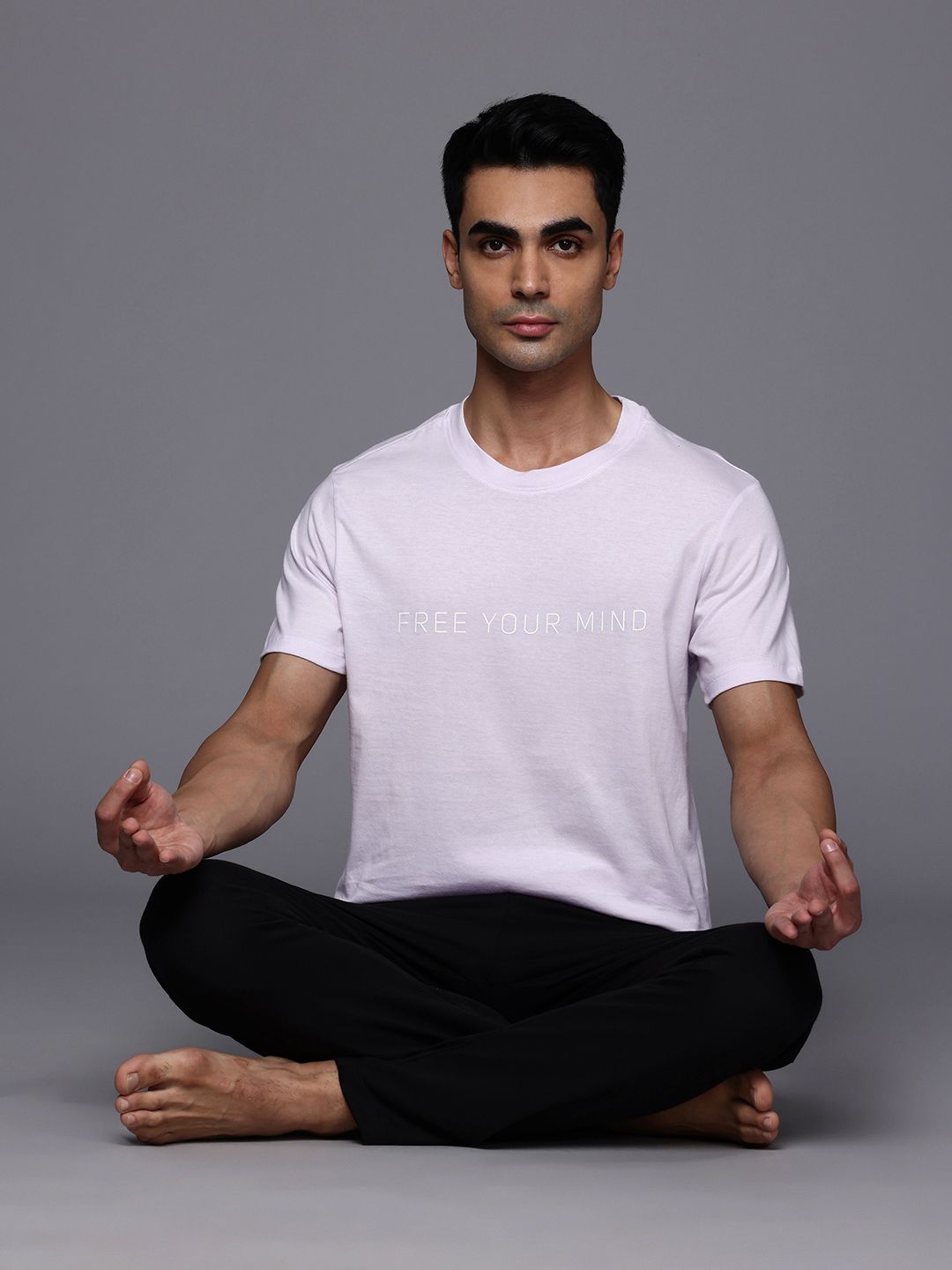 HRX by Hrithik Roshan Typography Printed Yoga T-Shirt