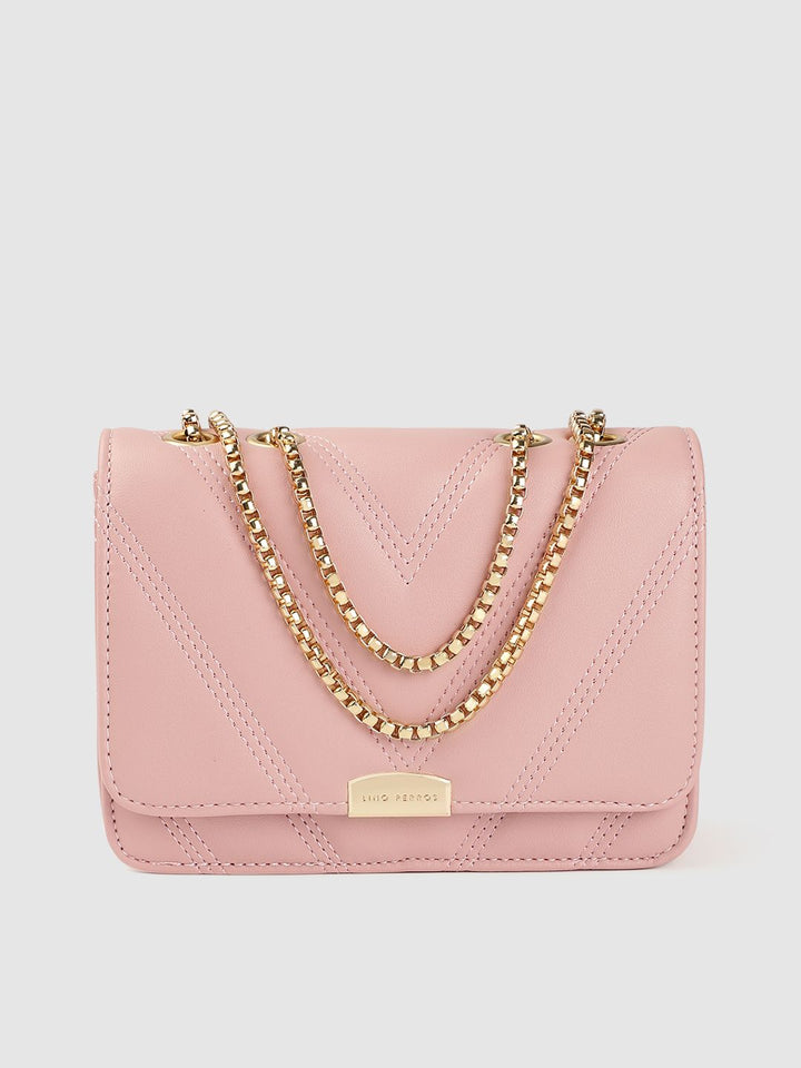 Lino Perros Pink Quilted Shoulder Bag