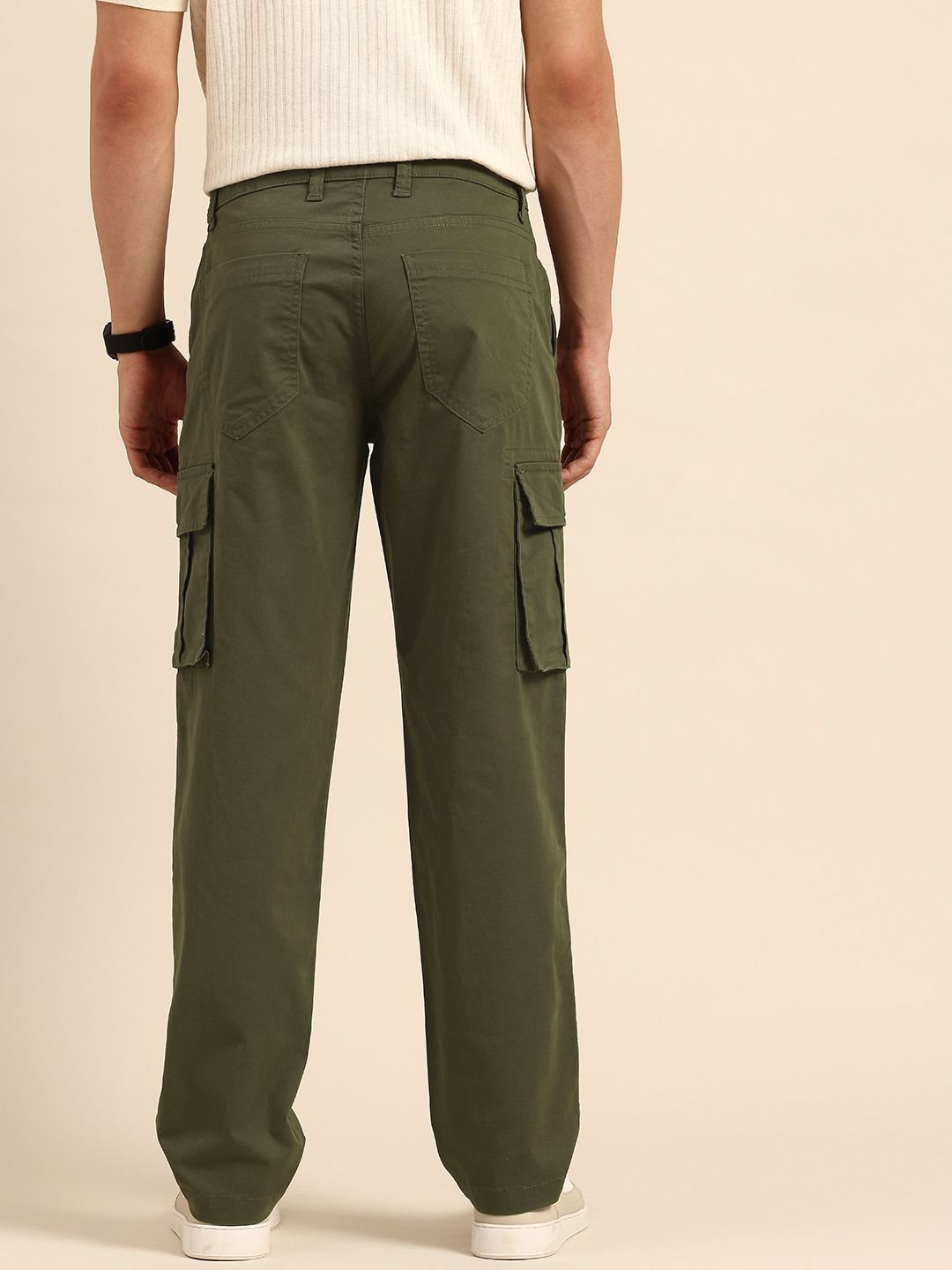 Being Human Men Slim Fit Cargos Trousers