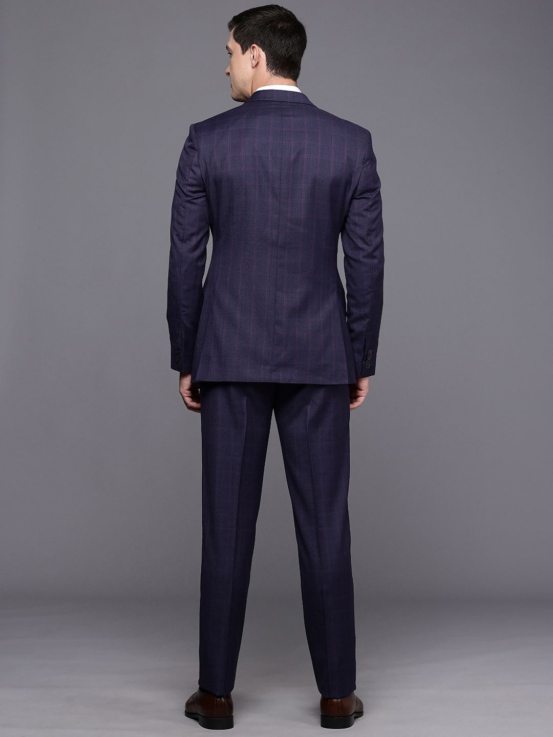 Raymond Checked Contemporary Fit Formal Blazer With Trouser
