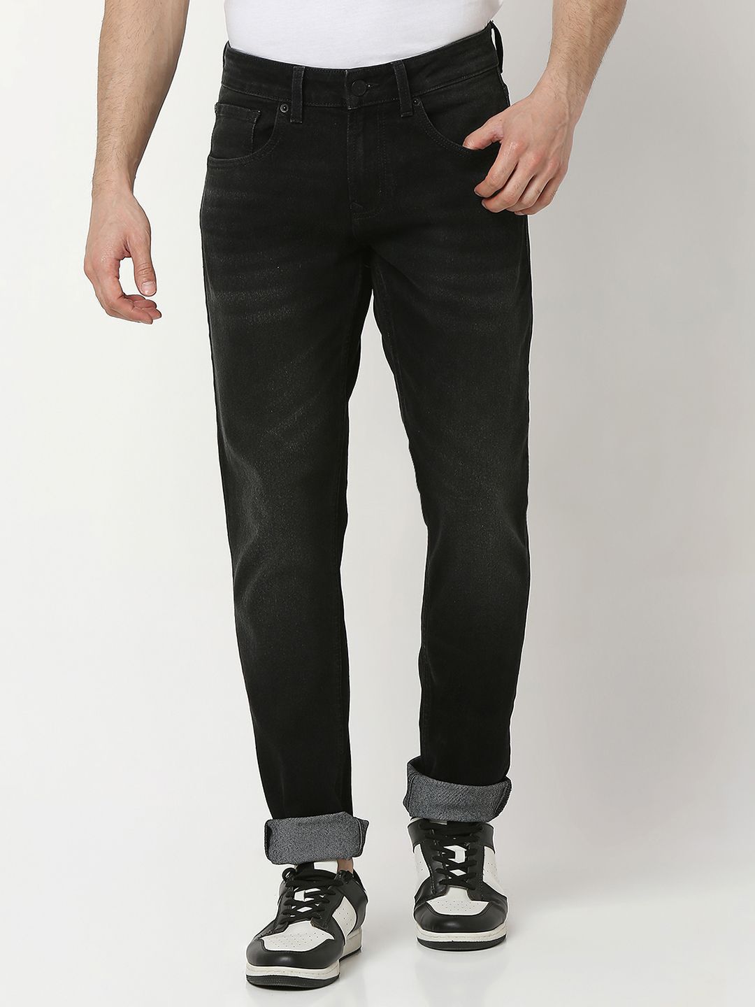 SPYKAR Slim Fit Low-Rise Light Fade Stretchable Jeans