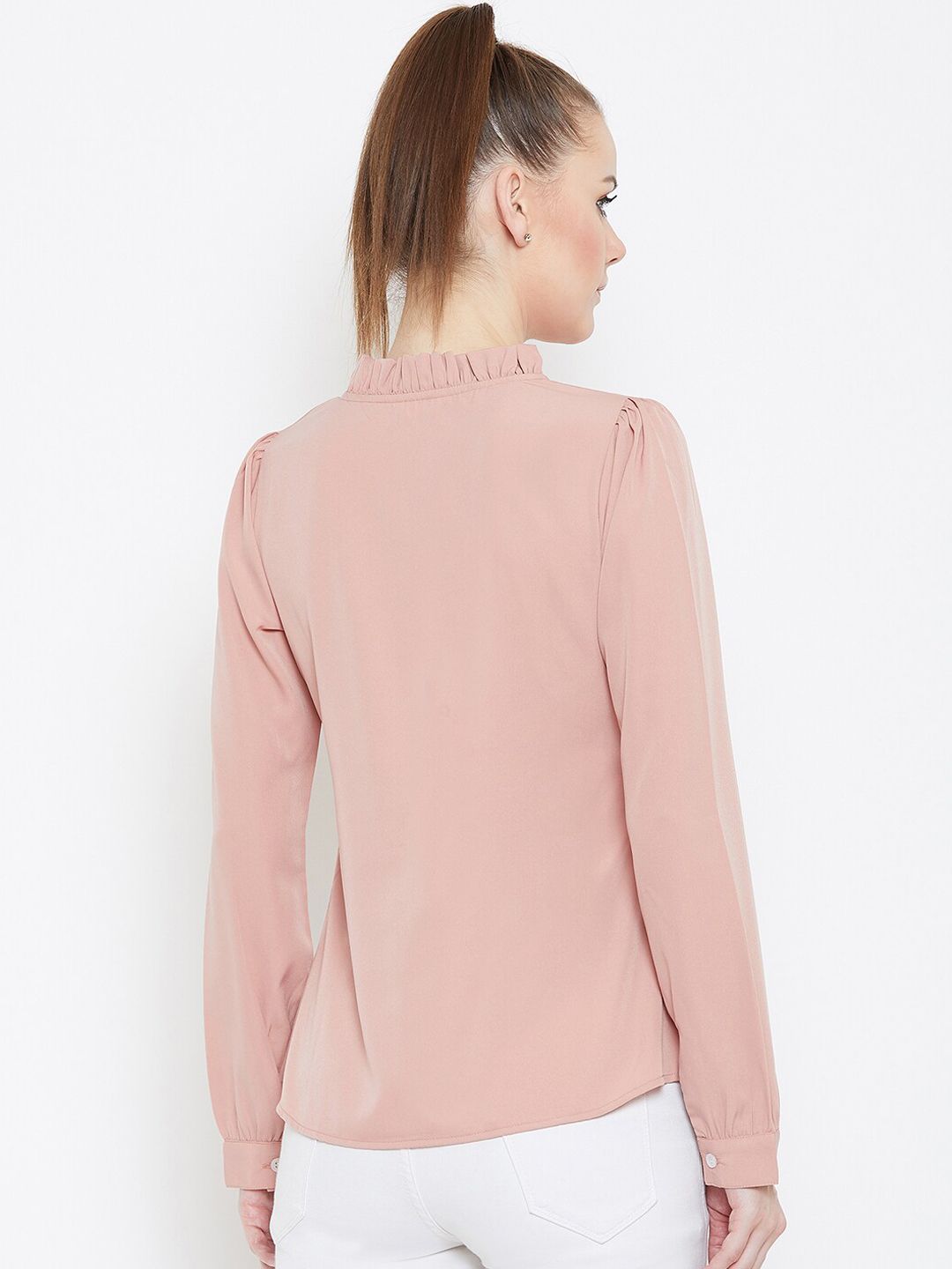Berrylush Women Peach berwarna pepejal